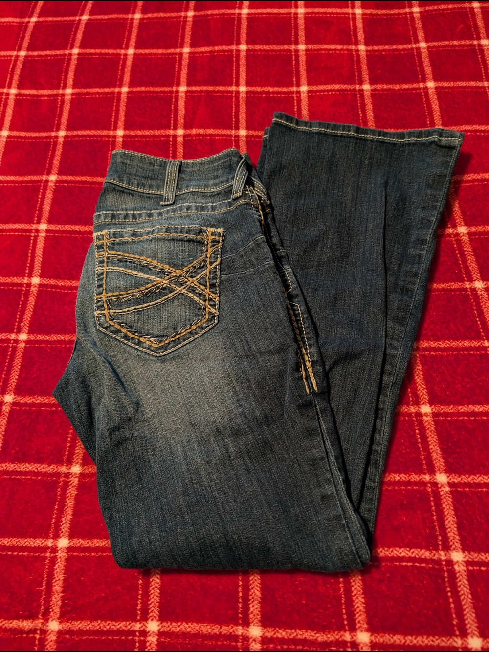 Ariat Women's Dark Blue Denim Jeans - Picture 2 of 6